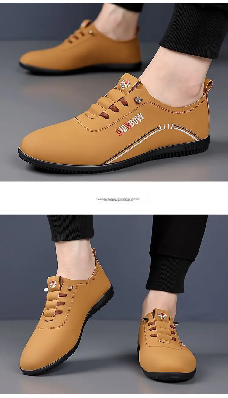 Chaussures en cuir pour hommes mode semelle souple hommes mocassins confortables chaussures de marche légères chaussures plates pour homme mocassins Zapatillas Hombre