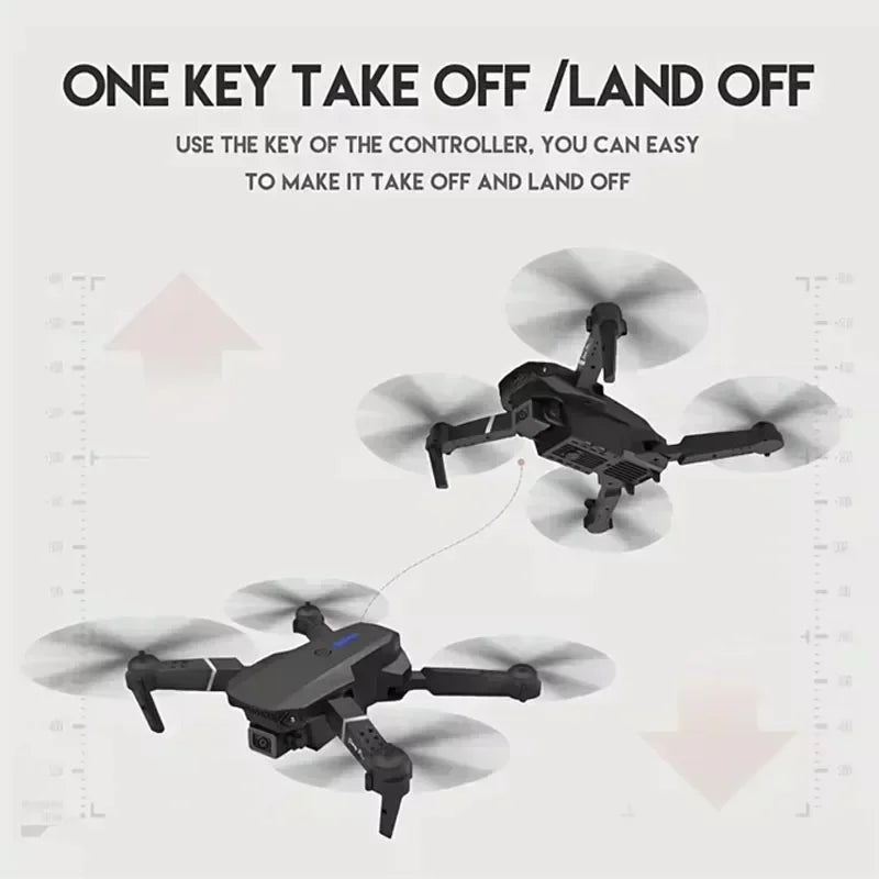 Elite E88 2024 RC Drone – 4K Ultra HD Camera | Foldable and Portable | Altitude Hold | Perfect Gift for Adults and Children