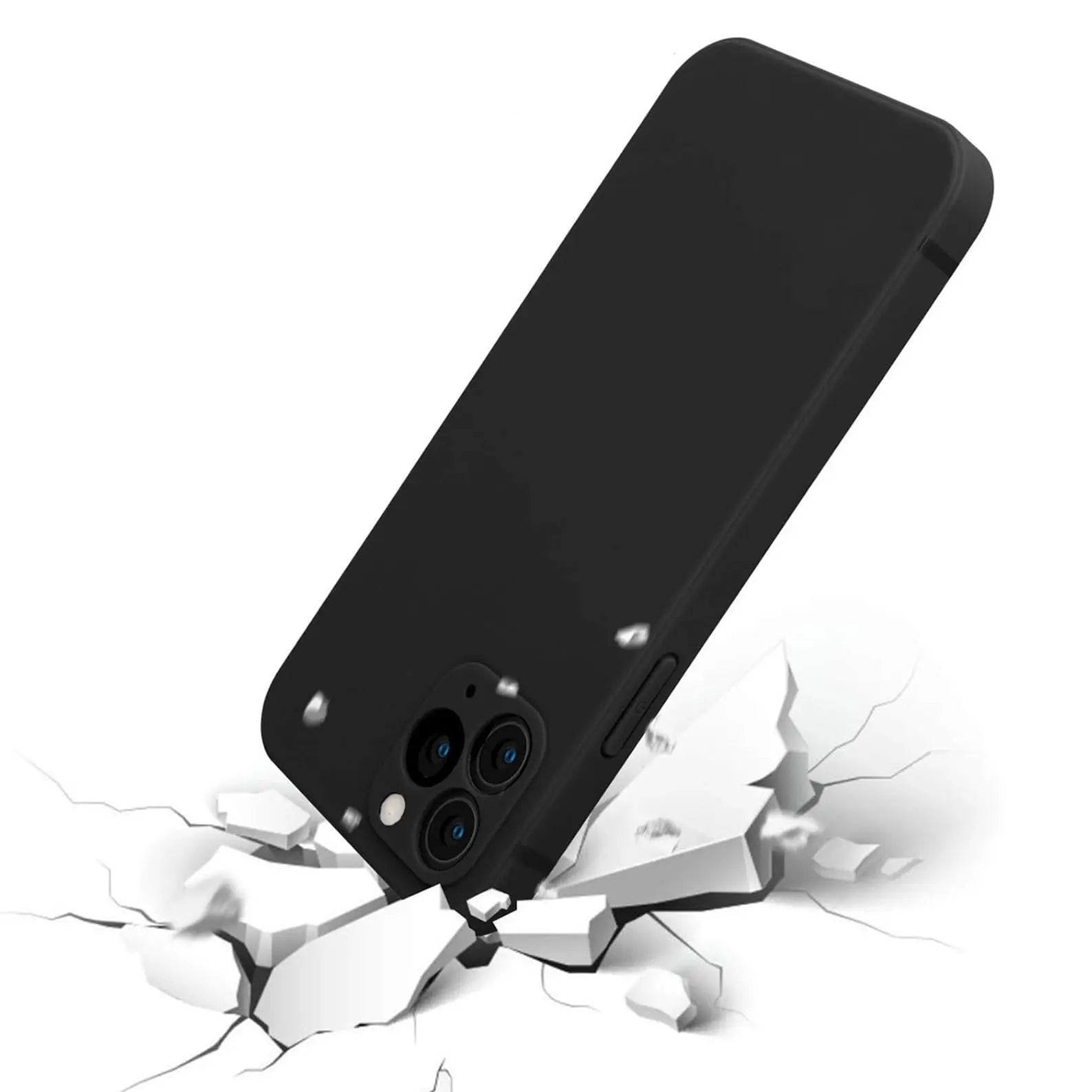 Étui de téléphone avec images personnalisées pour iPhone, coque souple en Silicone noir avec Photo personnalisée pour anniversaire 17 16