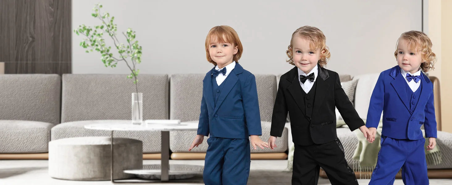 Baby boy costume set, suitable for christening, Easter, church, wedding, birthday, formal ceremony, performance, tuxedo