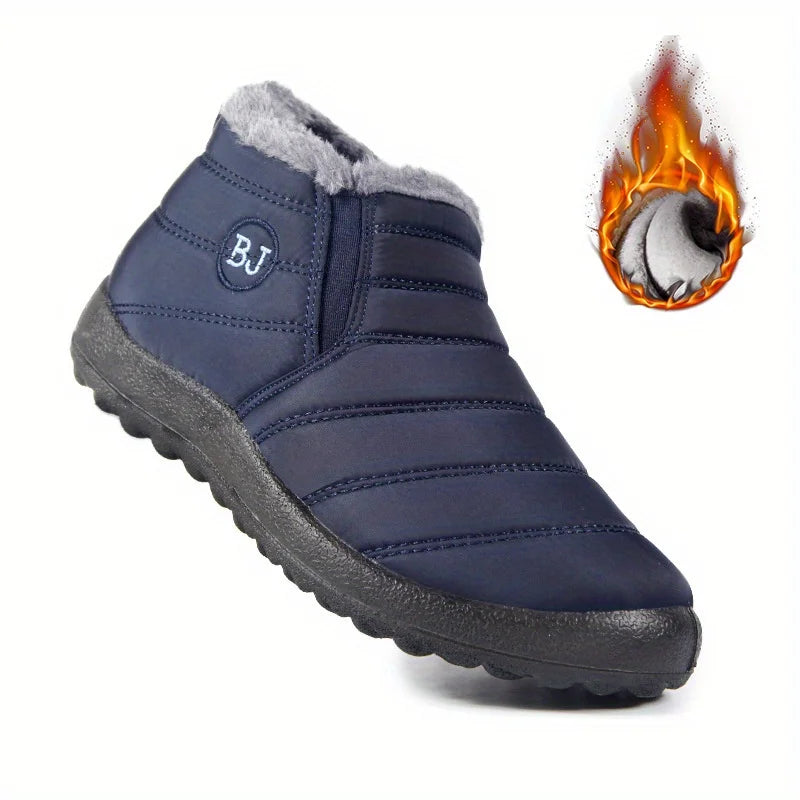 Chaussures de neige chaudes imperméables et antidérapantes pour femmes, chaussures de randonnée basses confortables
