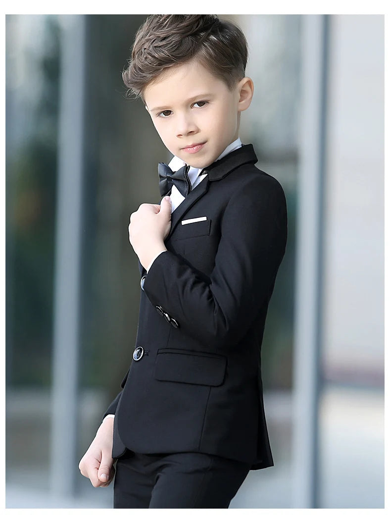 Formal suit for boys, for weddings, white party blazer, trousers, christening outfit, children's suit, prom tuxedo set for men and teenagers