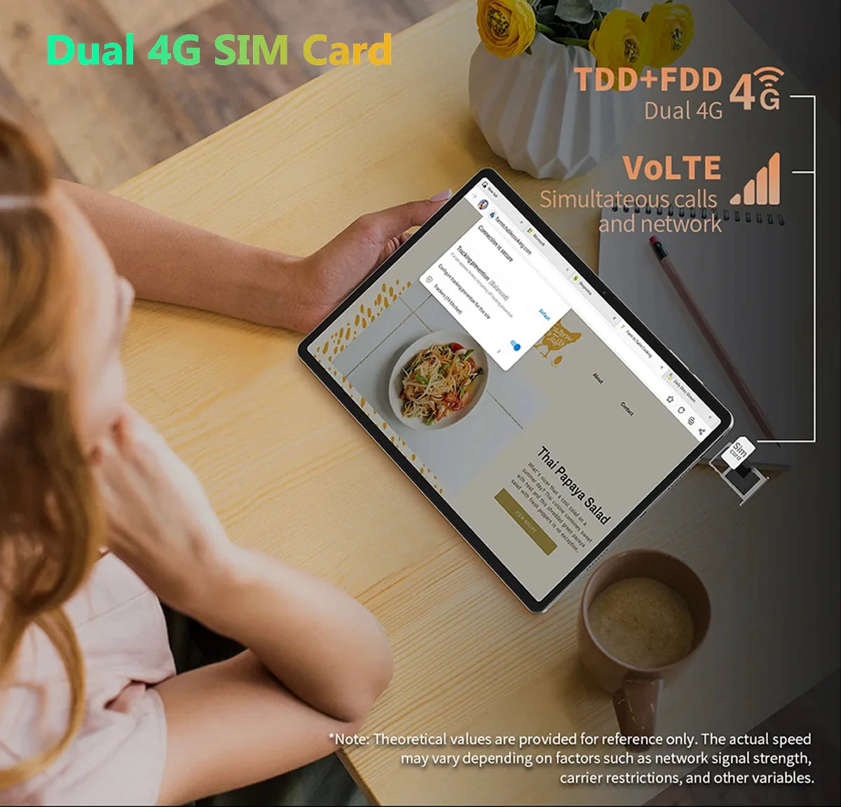 2025 Version mondiale Super grand écran 14 pouces tablette Android 14 4G appel téléphonique 16GB + 512GB tablettes 14 "GPS 5G WiFi FM 12000mAh