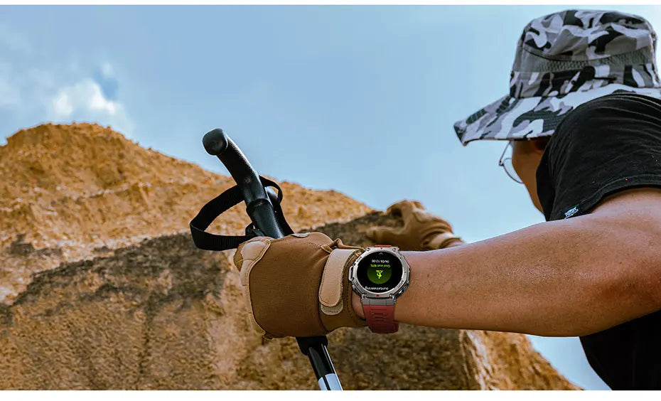Montre intelligente pour t-rex 3 GPS Smartwatch AMOLED écran tactile 5ATM boussole extérieure moniteur de Sport de Fitness intelligent montre pour hommes pourXiaomi