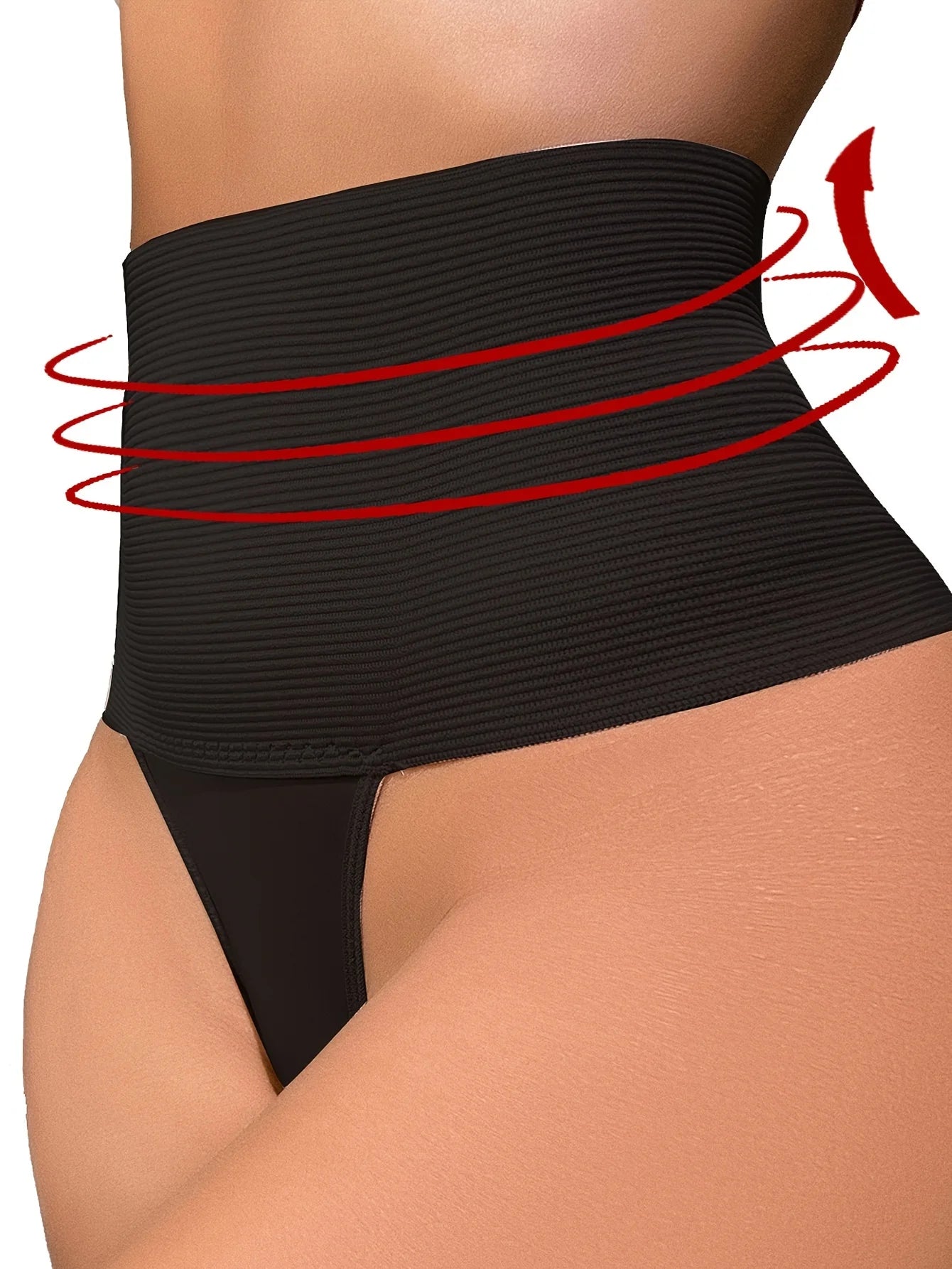 String façonnant taille haute pour femmes, respirant, resserrement du ventre et levage des hanches, sous-vêtements doux et confortables, adapté au quotidien