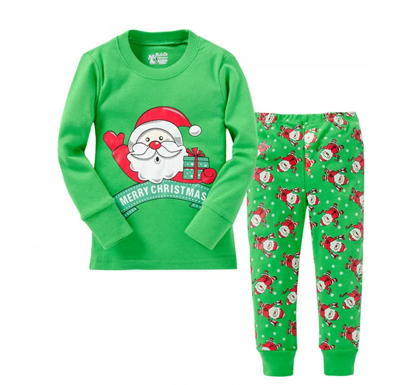 Ensemble haut et pantalon imprimés de noël pour enfants, vêtements pour garçons et filles, vêtements de maison pour fête de noël, ensembles mignons pour enfants, Costumes de Cosplay