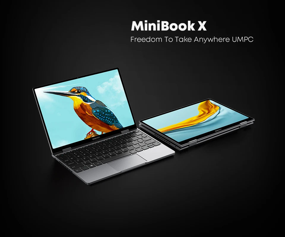 CHUWI MiniBook X Intel N150 10.51 pouces 2-en-1 tablette ordinateur portable 12GB LPDDR5 512G SSD Windows 11 ordinateurs portables Mini ordinateur portable 2K FHD WiFii 6