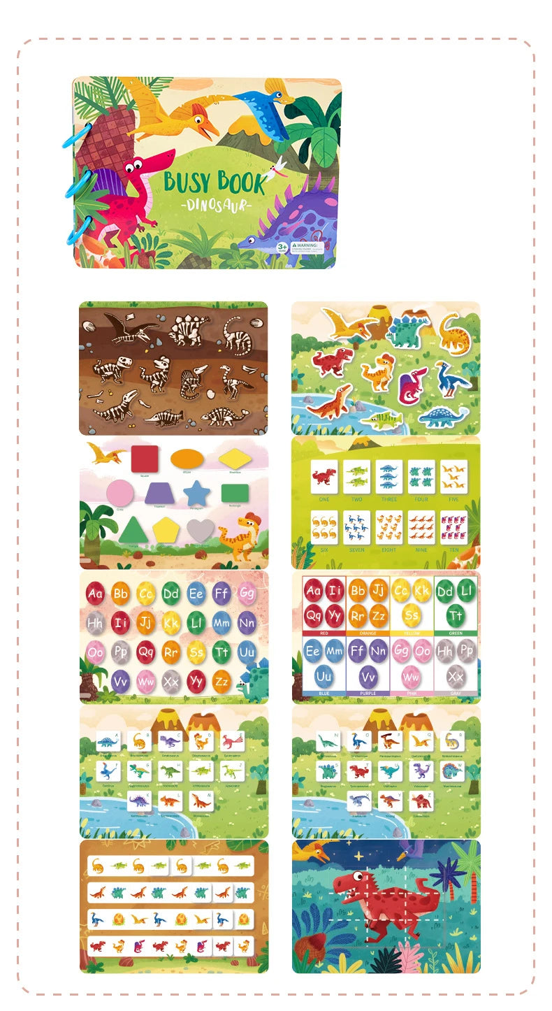 Autocollant livre silencieux Puzzles jeu jouets éducatifs enfants à plusieurs reprises carte occupée pâte correspondant Cognition bébé début Montessori jouet