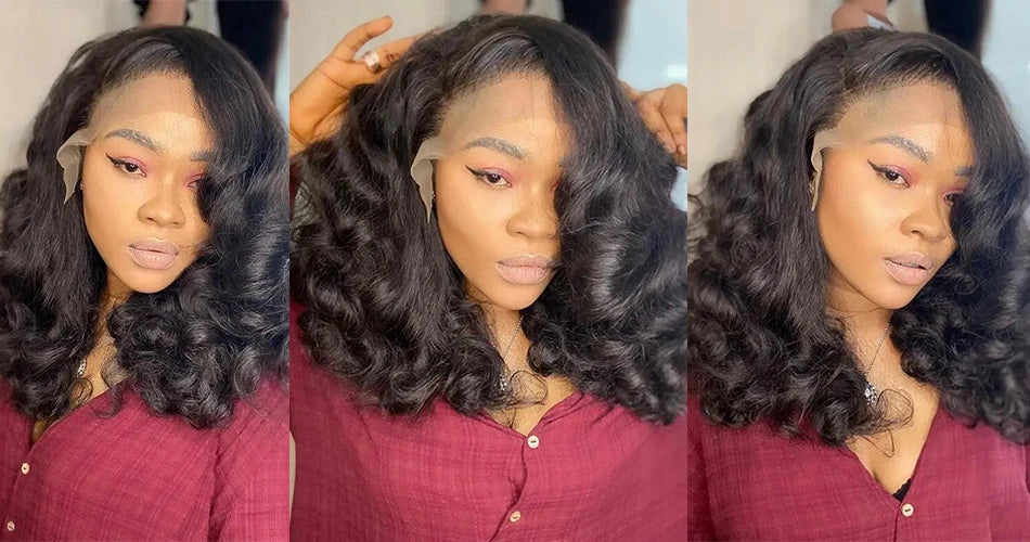 Raw donor human hair wigs 12A 13x4 HD lace front 250% density unprocessed Vietnamese double wave inflatable lace front wig