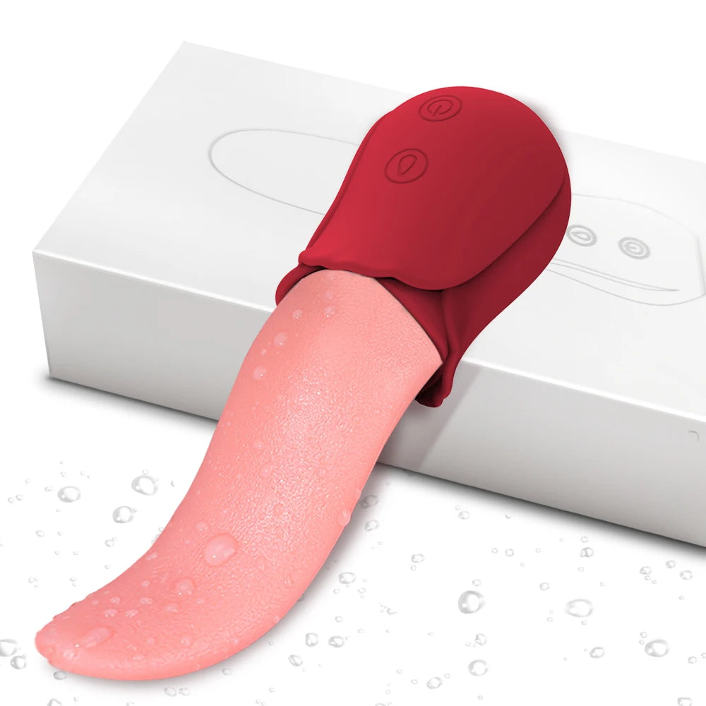 Vibromasseur puissant pour lécher la langue, jouet sexuel pour adulte pour femmes, Masturbation féminine, point G, stimulateur de mamelon, vagin et Clitoris