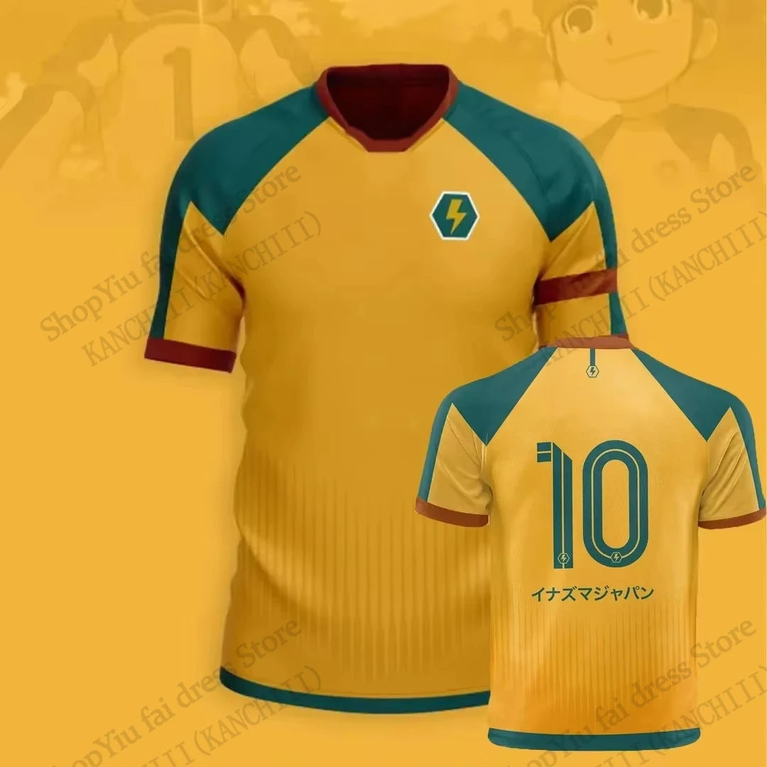 Maillot d'anime Inazuma onze Kaio Football impression 3D T-shirt hommes femmes mode à manches courtes sport T-shirt enfants hauts T-shirt Mark Evens