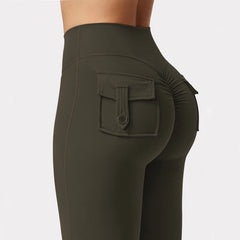 Leggings de Yoga à jambes larges et extensibles pour femmes, sensation nue, vêtements de travail de Fitness à Compression avec poches, nouvelle collection 2024 ﻿