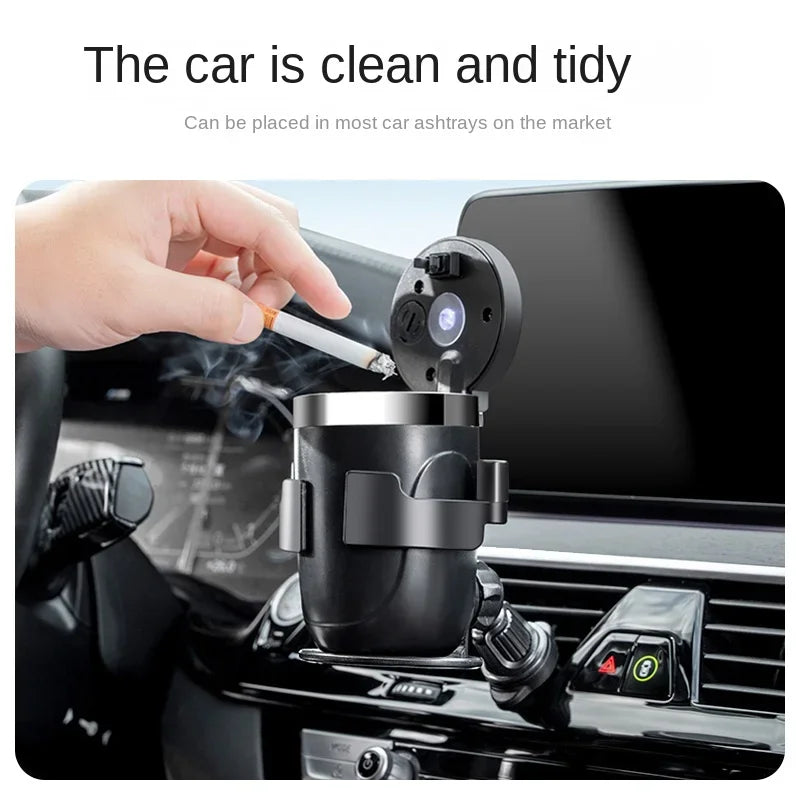 Porte-gobelet d'eau pour voiture, porte-boisson au thé, sortie de climatisation, cendrier, siège à cadre fixe, multifonction