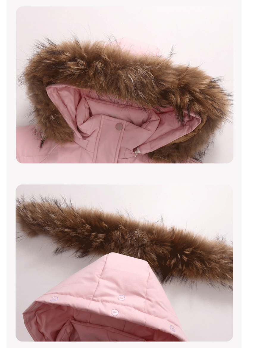 Ensembles de vêtements pour tout-petits, combinaisons de neige d'hiver pour bébés filles, doudounes chaudes, combinaisons à capuche en fourrure optique, combinaisons trempées, 0-3 ans