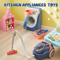 Ensemble de jouets de cuisine pour enfants, Mini Machine à laver électrique, appareils de jeu de Simulation, accessoires de maison de jeu pour enfants, garçons et filles