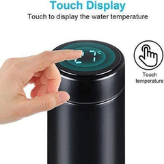 500ml Stainless Steel Vacuum Insulated Smart Water Bottle, LED Temperature Display, Spill-Proof, Portable for Home, Travel and Sports