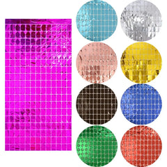 Luxury Wall Backdrop Curtain for Decoration by ix, Square Sequin Panel
