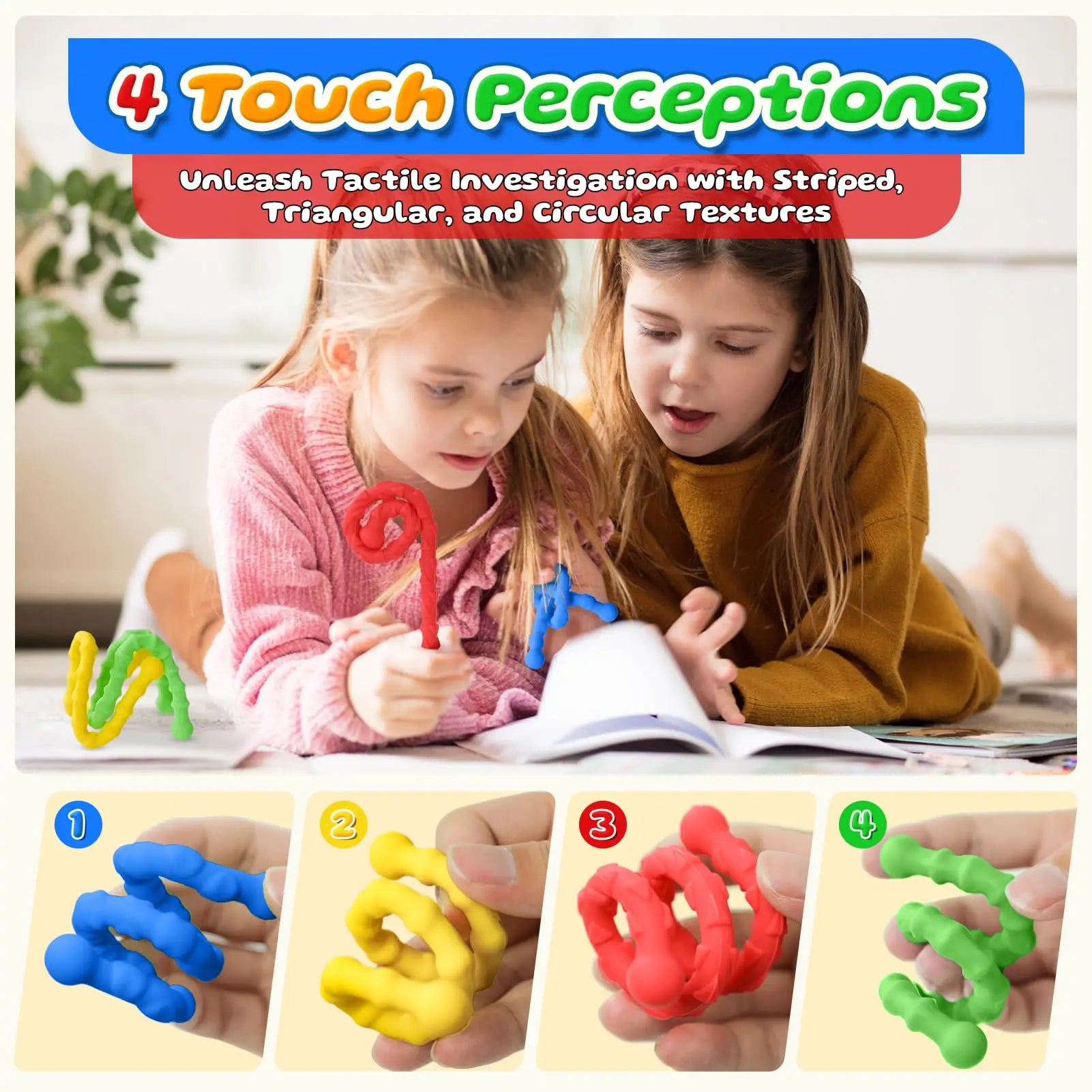 Bâton sensoriel en Silicone, jouets sensoriels Anti-Stress EDC Fidget pour enfants adultes tdah autisme anxiété Gadgets Antistress silencieux