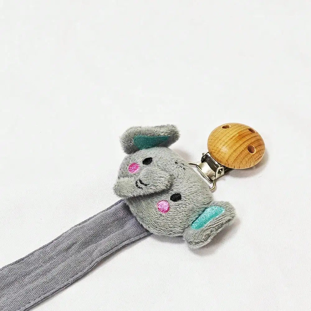 Attache-sucette pour bébé, 1 pièce, chaîne de sucette en bois de coton pour nouveau-né, porte-tétine pour tétine, matériau écologique
