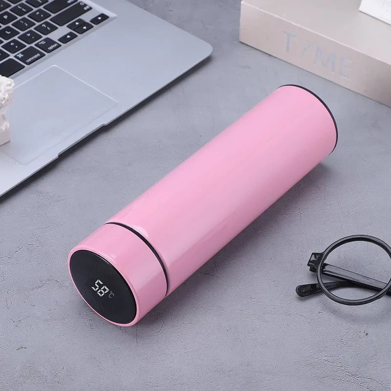 Thermos intelligent en acier inoxydable – Tasse de voyage sous vide à affichage LED (gobelet à thé à café chaud/froid à double température)