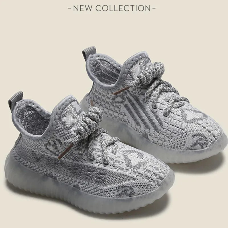 Baskets confortables et élégantes pour enfants, chaussures souples en maille respirante, légères à lacets, décontractées, pour garçons et filles, printemps-automne 2024