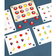 Jouets éducatifs en bois pour enfants, jeux de mémoire assortis aux fruits et aux animaux, jouets interactifs pour enfants de 6 à 10 ans