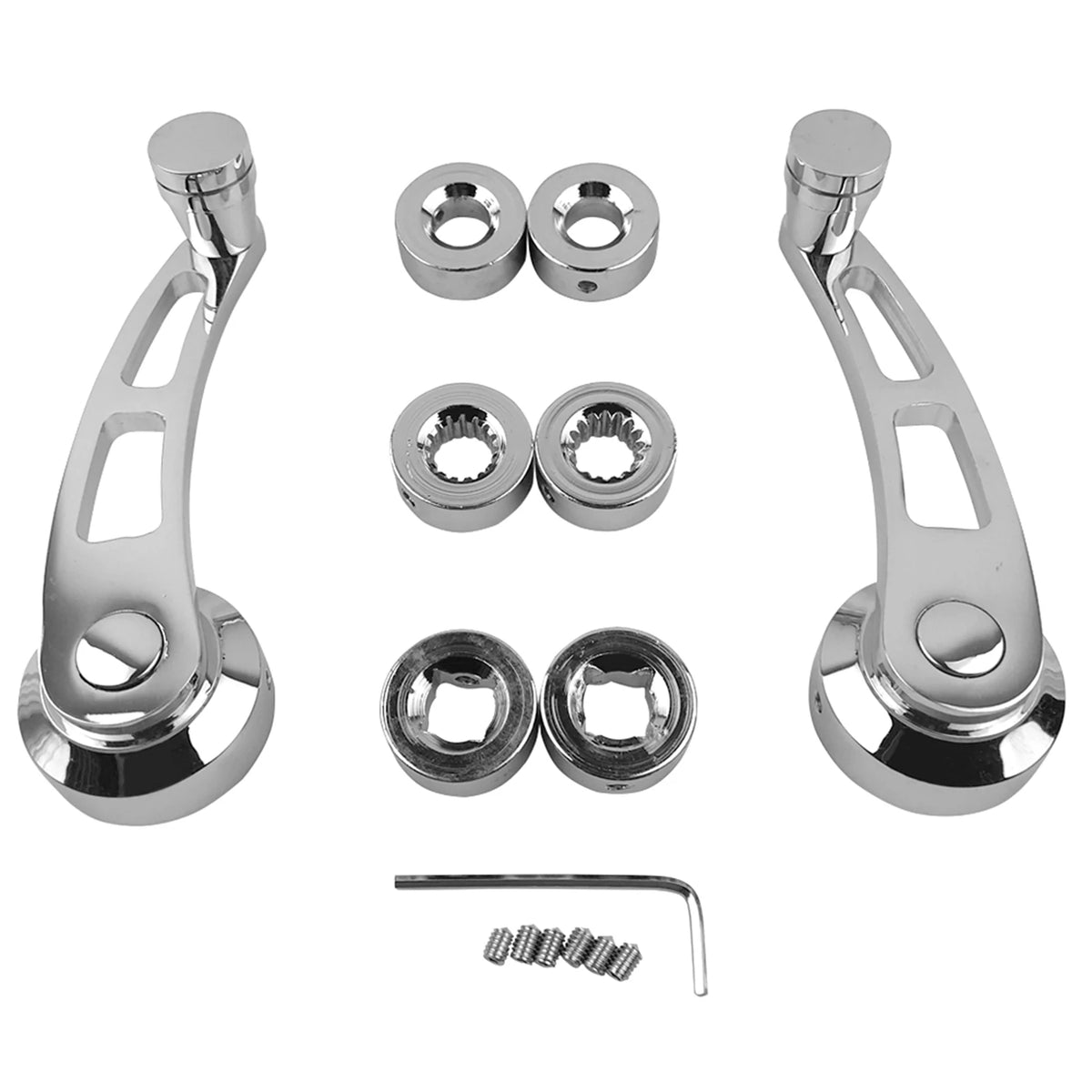 Automatic window crank handle set, car accessory for older windows