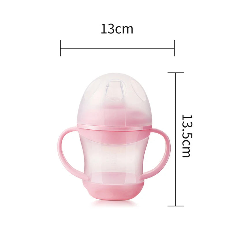 Bouteille d'eau pour enfants, bouteilles d'eau étanches, tasses portables d'extérieur pour enfants, tasses d'entraînement pour nourrissons avec poignée