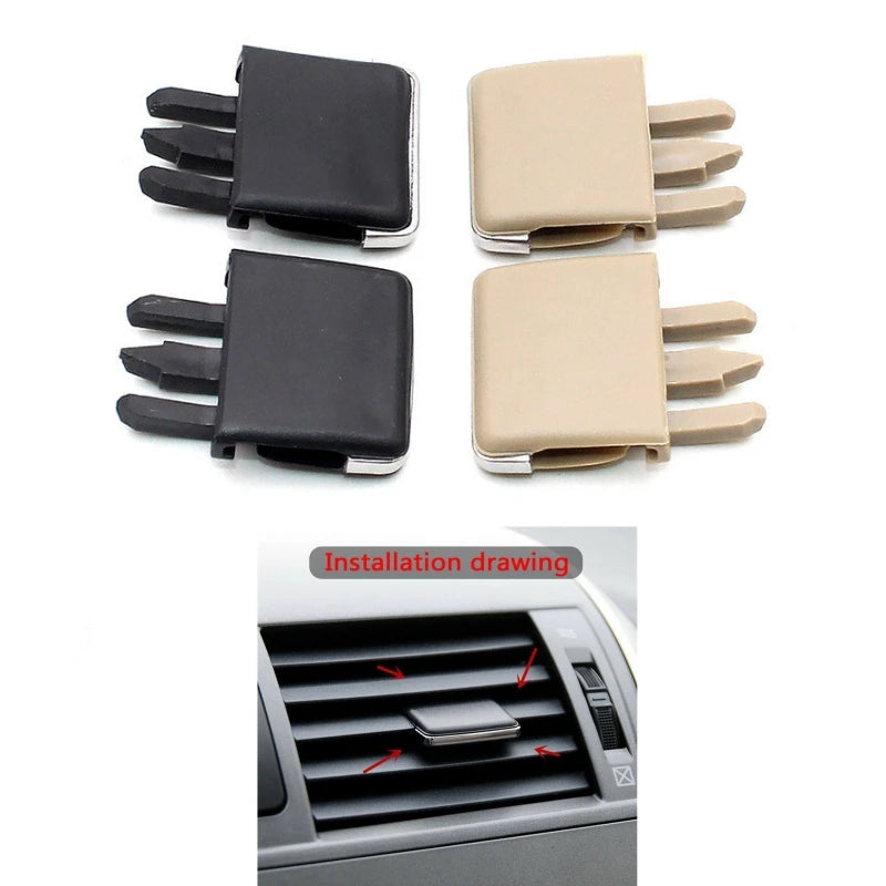 4 pièces Auto voiture climatisation évent voiture Center tableau de bord A/C évent Louvre lame tranche climatisation feuille Clips ensemble accessoires