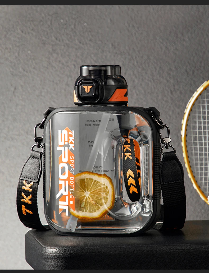 TKK 1/1.6/2L bouteille d'eau de sport TRITAN grande capacité tasse créative résistant à la chaleur en plein air adulte voyage bouilloire salle de sport Fitness cruches
