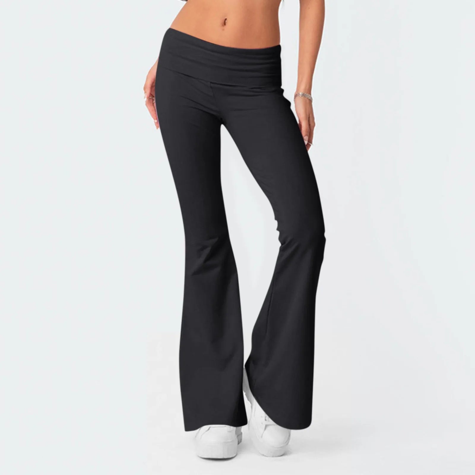 Leggings évasés pour femmes, taille haute, jambes larges, pantalons de Yoga, collants d'entraînement, de Fitness, de sport, vêtements amincissants décontractés