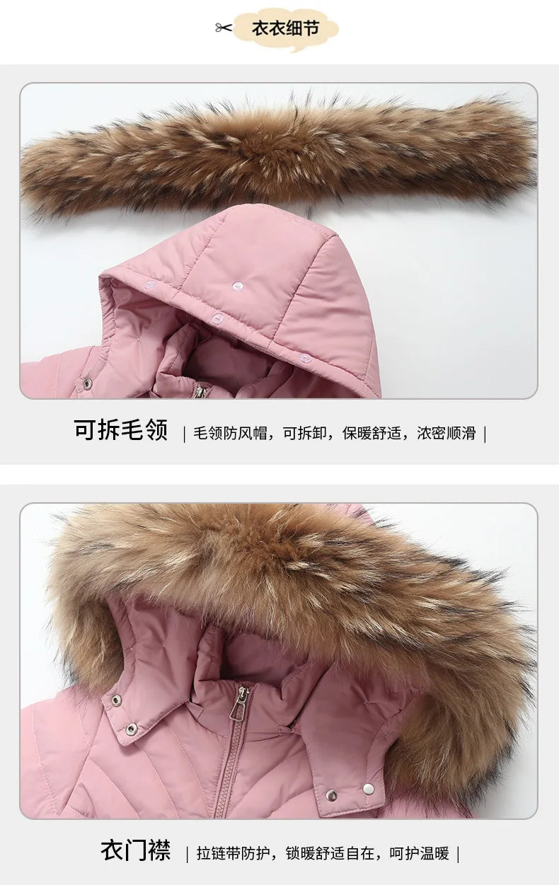 OLEKID 2025 hiver enfants fille doudoune enfant en bas âge fille combinaison 2 pièces ensemble de vêtements 1-5 ans enfants bébé filles vêtements d'extérieur vêtements de neige