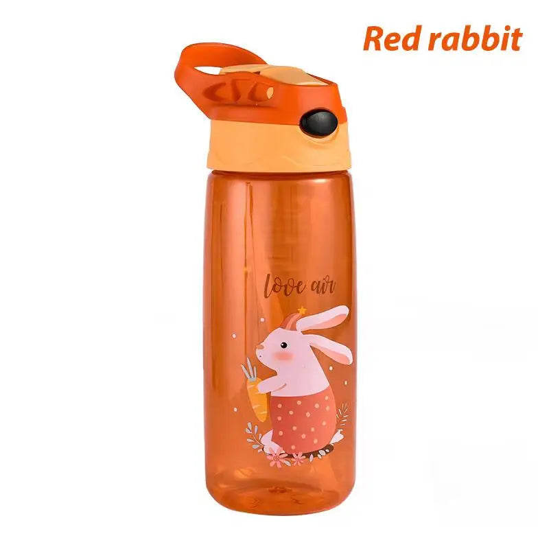 Bouteille d'eau pour enfants de 500ml avec paille sans BPA, tasse d'école saine pour boire des enfants