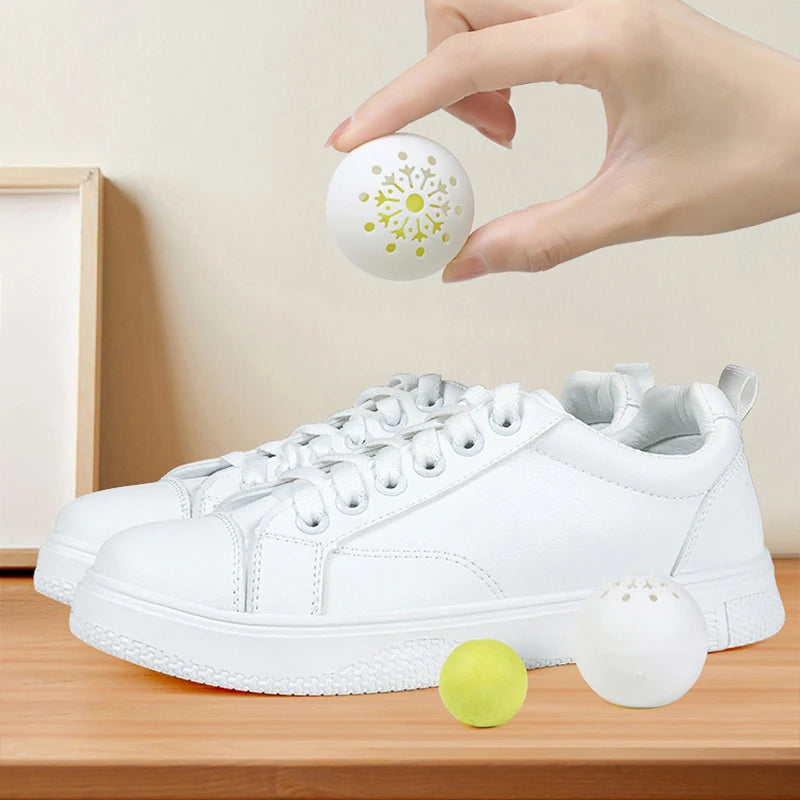 Désodorisant et désodorisant pour chaussures, 6 pièces, parfum fruité, déodorant essentiel pour soins des pieds