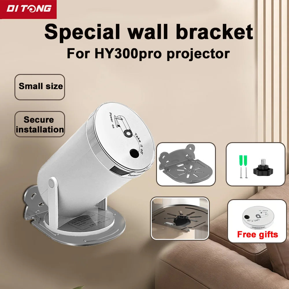 DITONG HY300 support de projecteur mural support métallique robuste et Durable Compatible pour projecteur Magcubic HY300 Pro ﻿