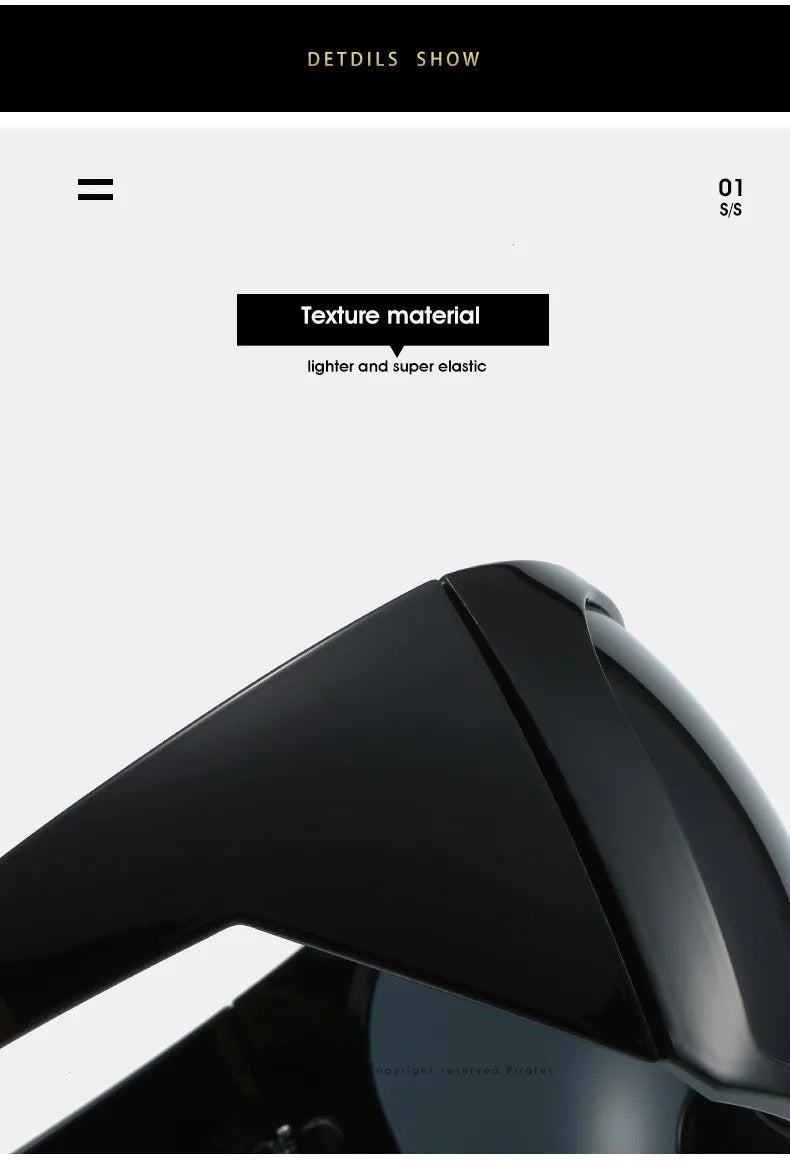 Lunettes de soleil surdimensionnées Punk Shield pour femmes et hommes, grande monture, marque de luxe, masque Steampunk, lunettes de sport pour dames, UV400, 2025