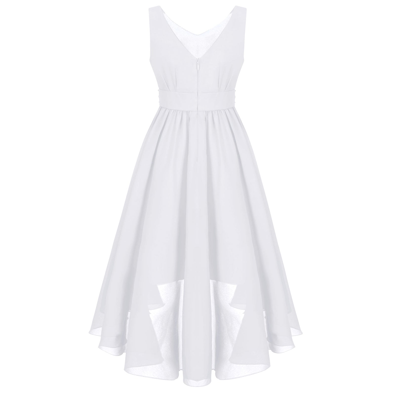 Robe perlée pour filles, élégante, brillante, rose, pour adolescentes, pour cérémonie de première Communion, ourlet Hi-Lo, fleur de demoiselle d'honneur