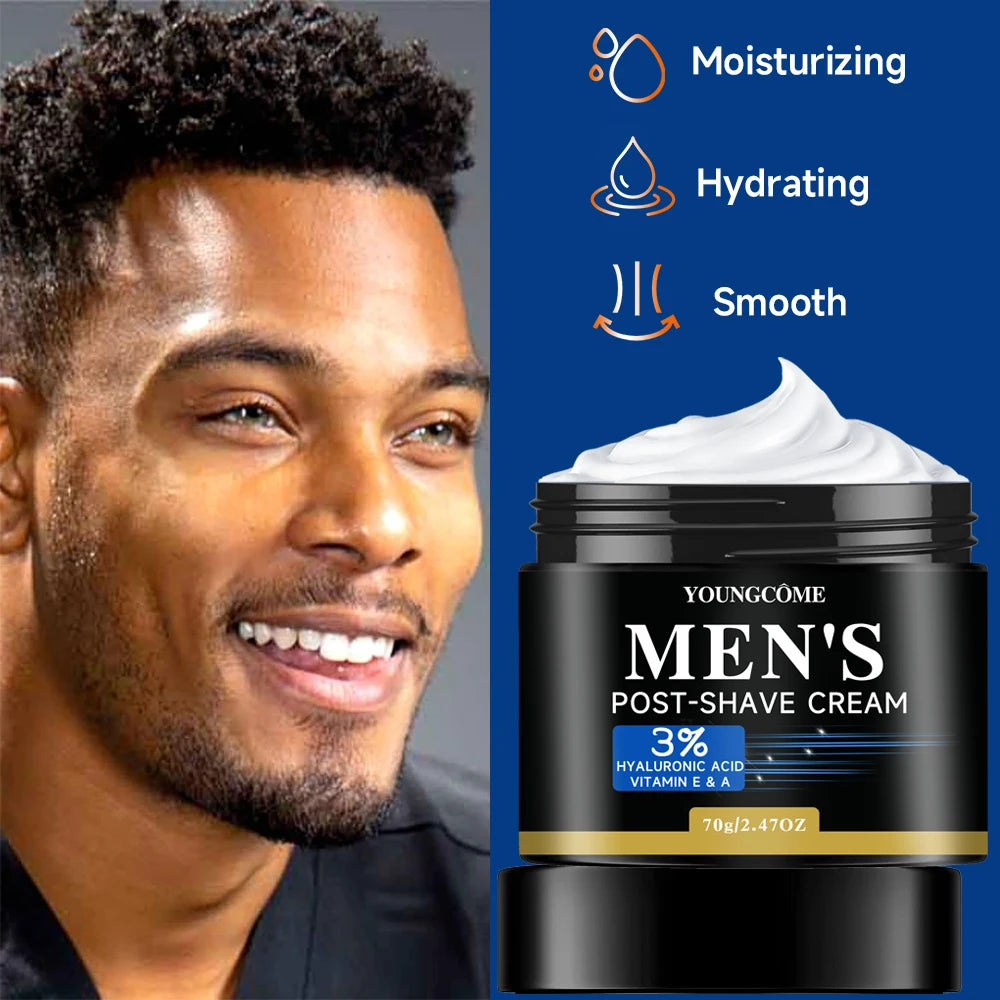 YOUNGCÃME Après-rasage pour hommes Baume, calme et apaise la peau endommagée, les rougeurs, les brûlures de rasoir et autres irritations de rasage 1,41/2. Fl Oz
