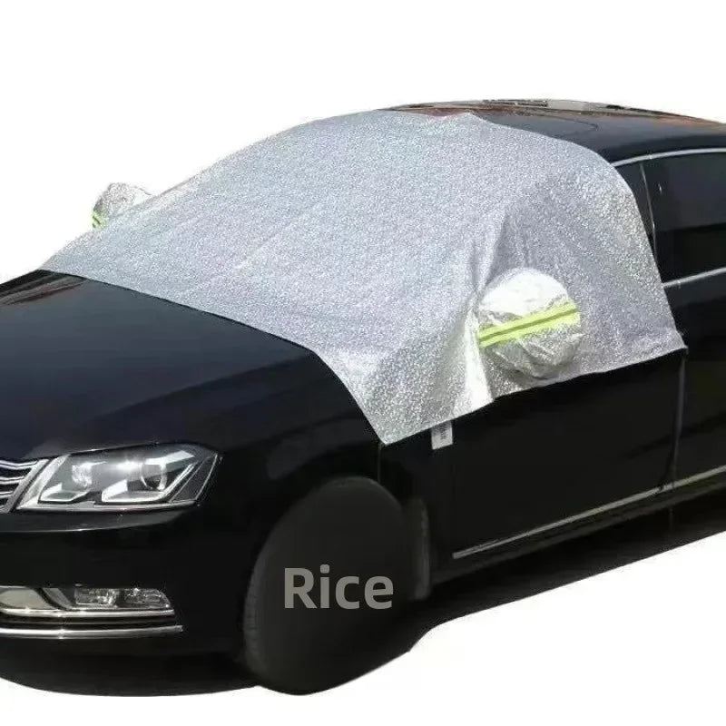 Outdoor car cover, waterproof, four-season windshield protector, hail protection, snow cover, sunshade, frost protection pieces