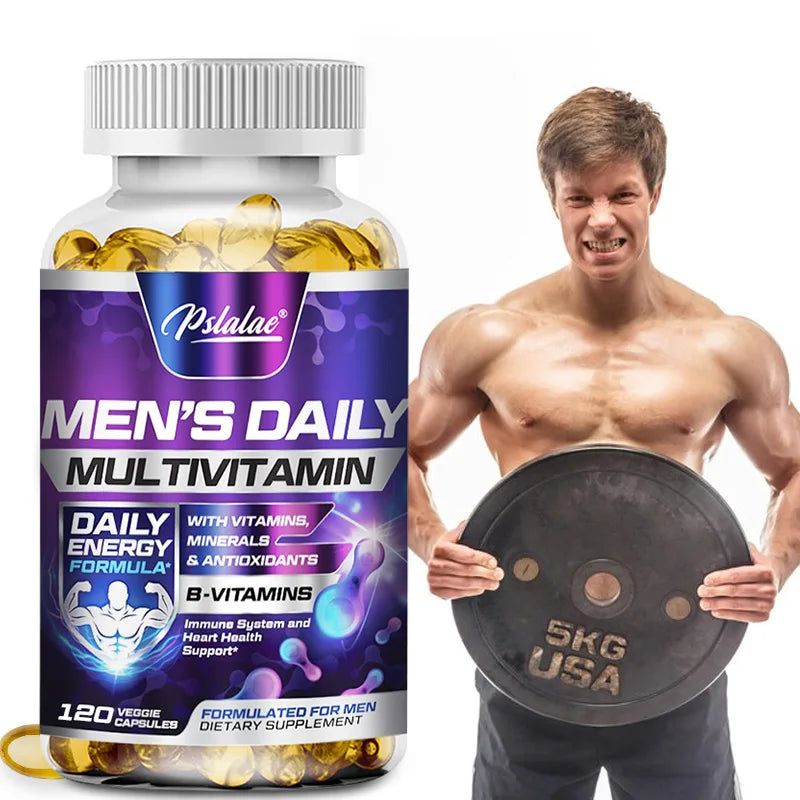 Supplément multivitaminique pour hommes – Améliore l'immunité, augmente l'énergie et l'endurance, favorise la santé globale