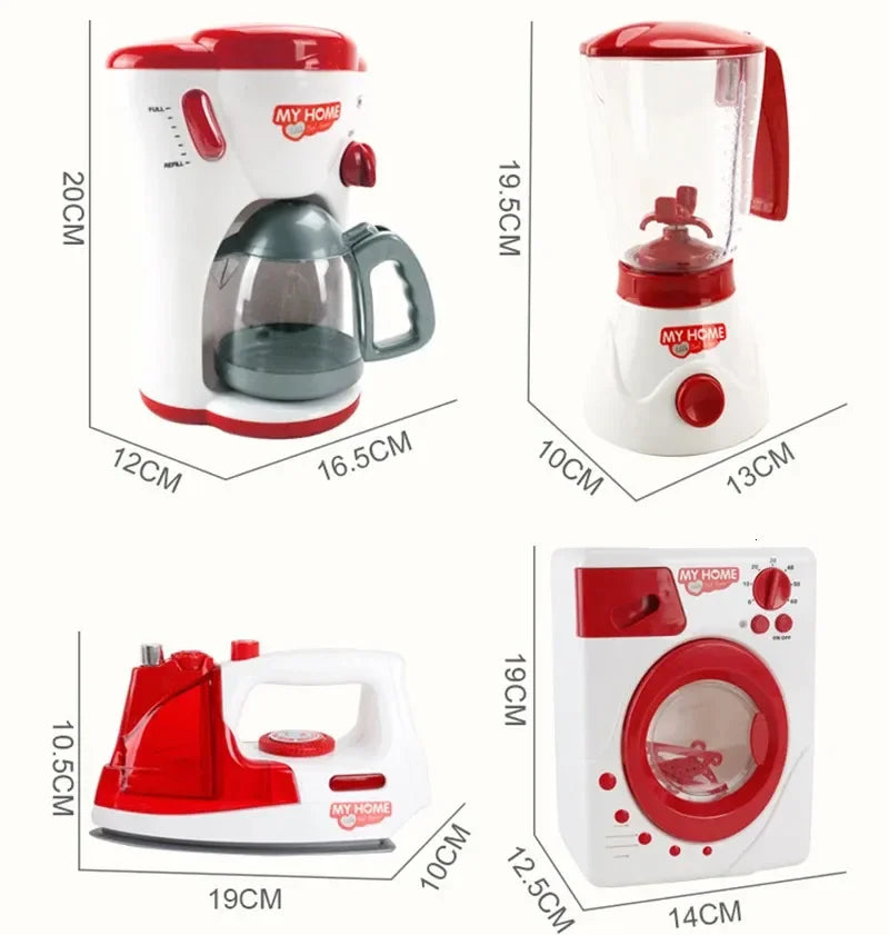 Appareils de cuisine jouets jouet ensemble de cuisine pour enfants jouer cuisine maison de poupée accessoires mélangeur cafetière Machine mélangeur grille-pain