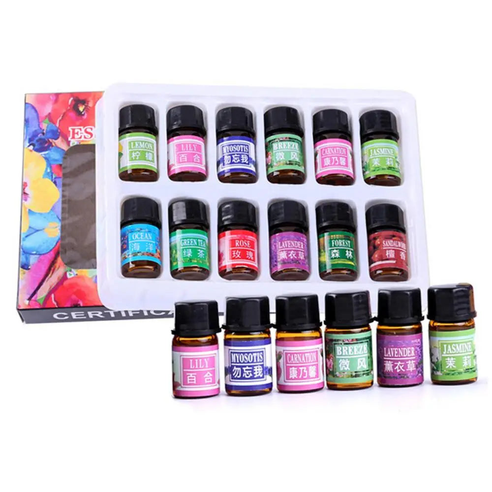 Ensemble d'huiles essentielles pures de 3ml, purificateur d'air biologique, huiles essentielles, parfum d'aromathérapie, ensemble d'huiles essentielles pour diffuseur, 12 pièces/boîte
