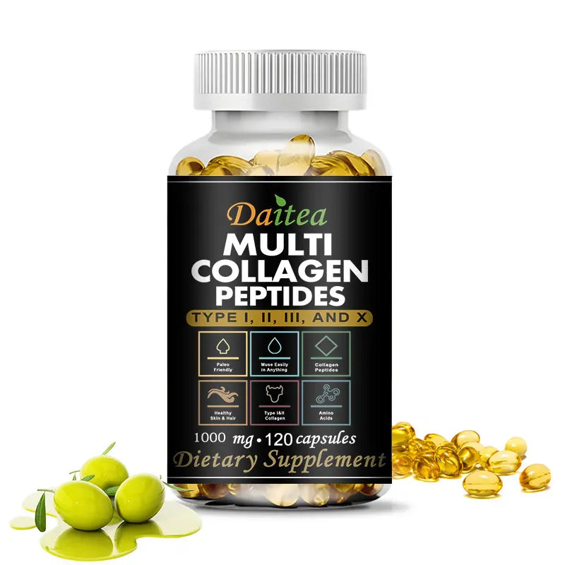 Supplément de peptide multi-collagène, prend en charge la santé cardiovasculaire, Digestive et Gut, promeut la santé des cheveux, de la peau et N64.