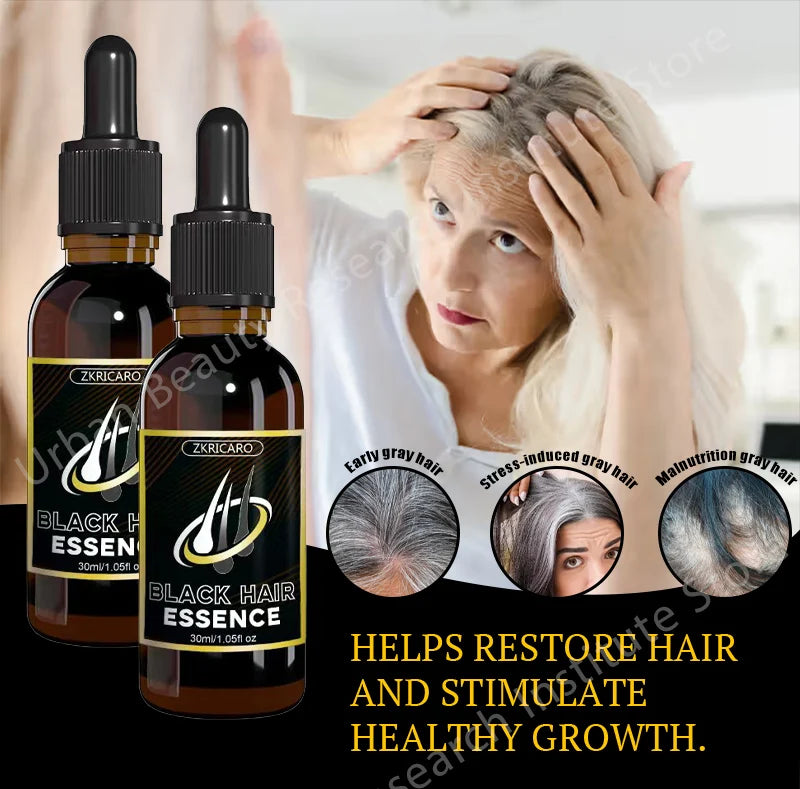 Réparer l'écologie originale des cheveux noirs