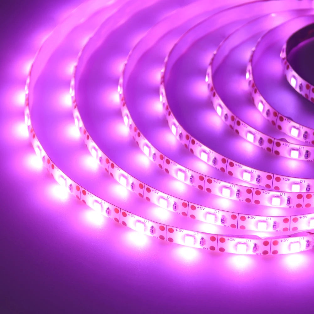 Bande lumineuse Led USB 5V SMD 2835, 60 diodes/m, ruban Flexible, éclairage de fond TV, 1M 2M 3M 5M, guirlande lumineuse LED, décoration de salle