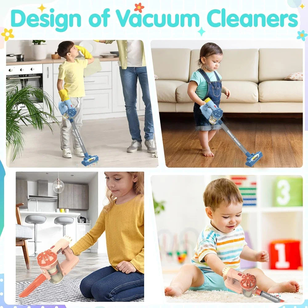 Ensemble d'aspirateur électrique de Simulation pour enfants, jouets de jeu de Simulation pour tout-petits, jeu de rôle, jouet éducatif pour filles et garçons, cadeaux