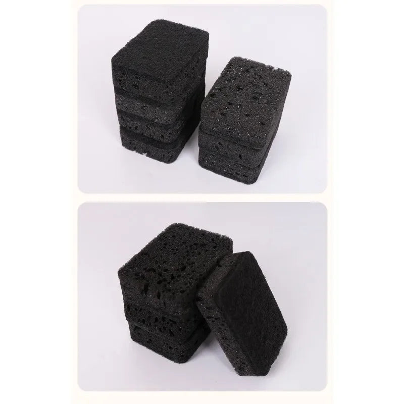 Éponge d'algues noires pour le nettoyage de la cuisine, vaisselle Non grasse, nettoyage de la vaisselle, Pots durables pour brossage de la vaisselle, ménage