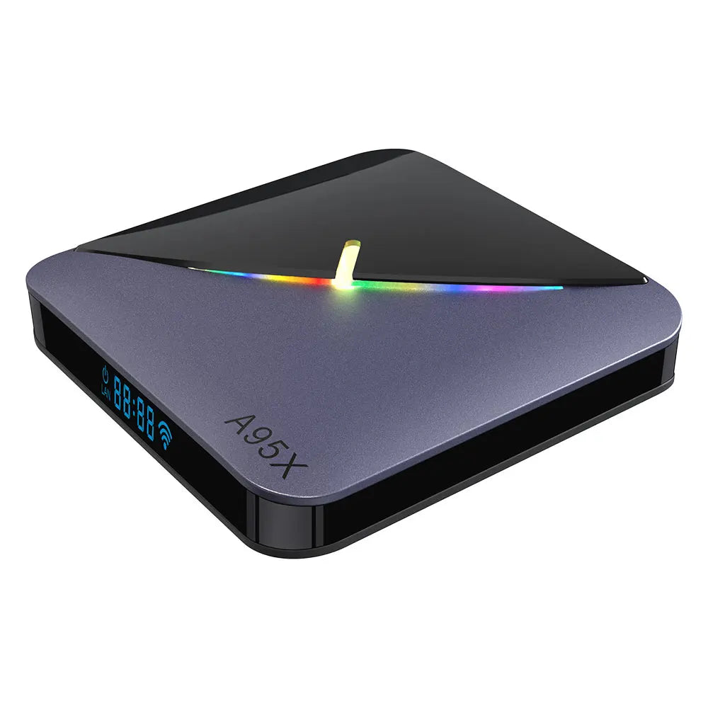 Boîtier Smart TV Android 11, A95X F3AirII, Amlogic S905Y4 BTpig, 4 Go RAM, 64 Go ROM, 4K, Vidéo RGB Light, 2024G, 5G, Touriste, Wifi, Décodeur Dean, 2.4