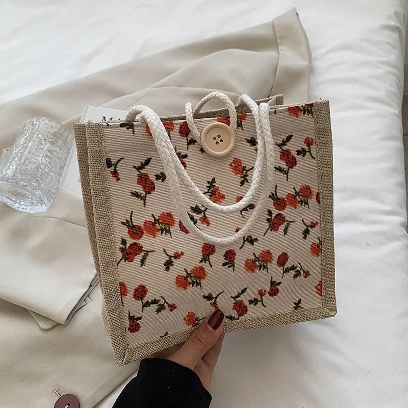 2025 sacs en lin sac à main pour femmes Shopper sac fourre-tout sac de créateur de mode pratique grande capacité pour voyage sac d'épicerie