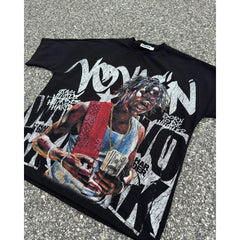 Hip Hop T-shirts pour hommes nouveaux hauts et T-shirts coton vêtements pour hommes Y2k surdimensionné GYM graphique Sexmachine Vintage T-shirt